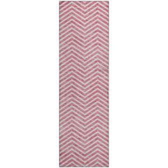 Premium Machine Washable Mayfield AMF934 Pink 2'3" x 7'6" Runner Rug