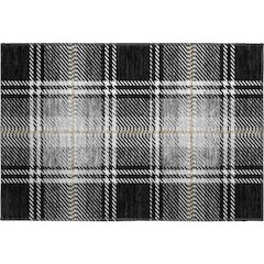 Premium Machine Washable Mayfield AMF935 Black 1'8" x 2'6" Rug