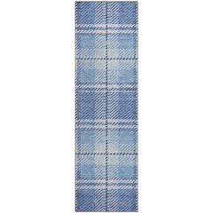 Premium Machine Washable Mayfield AMF935 Denim 2'3" x 7'6" Runner Rug