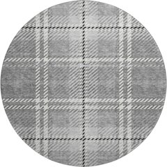 Premium Machine Washable Mayfield AMF935 Gray 8' x 8' Round Rug