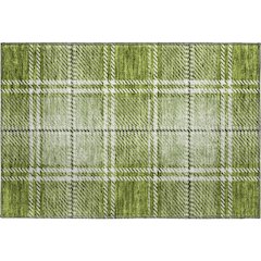 Premium Machine Washable Mayfield AMF935 Green 1'8" x 2'6" Rug