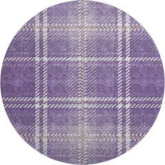 Premium Machine Washable Mayfield AMF935 Purple 8' x 8' Round Rug