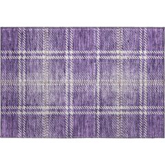 Premium Machine Washable Mayfield AMF935 Purple 1'8" x 2'6" Rug