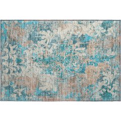 Premium Machine Washable Mayfield AMF936 Teal 1'8" x 2'6" Rug