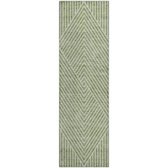 Premium Machine Washable Mayfield AMF937 Aloe 2'3" x 7'6" Runner Rug