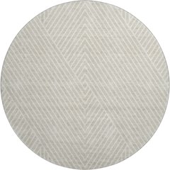 Premium Machine Washable Mayfield AMF937 Beige 8' x 8' Round Rug