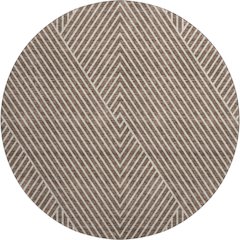 Premium Machine Washable Mayfield AMF937 Brown 8' x 8' Round Rug