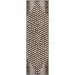 Premium Machine Washable Mayfield AMF937 Brown 2'3" x 7'6" Runner Rug