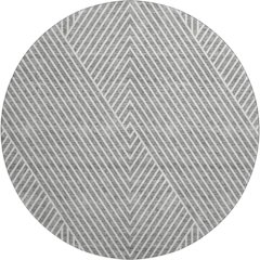 Premium Machine Washable Mayfield AMF937 Gray 8' x 8' Round Rug