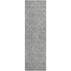 Premium Machine Washable Mayfield AMF937 Gray 2'3" x 7'6" Runner Rug