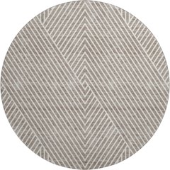 Premium Machine Washable Mayfield AMF937 Taupe 8' x 8' Round Rug