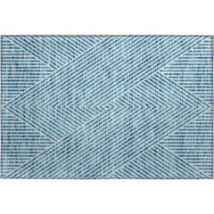 Premium Machine Washable Mayfield AMF937 Teal 1'8" x 2'6" Rug