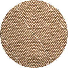 Premium Machine Washable Mayfield AMF937 Terracotta 8' x 8' Round Rug