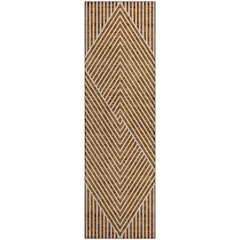 Premium Machine Washable Mayfield AMF937 Terracotta 2'3" x 7'6" Runner Rug