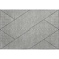 Premium Machine Washable Mayfield AMF937 White 1'8" x 2'6" Rug