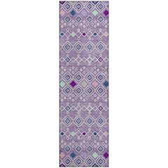 Premium Machine Washable Mayfield AMF938 Lavender 2'3" x 7'6" Runner Rug