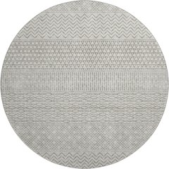 Premium Machine Washable Mayfield AMF939 Beige 8' x 8' Round Rug