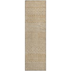 Premium Machine Washable Mayfield AMF939 Gold 2'3" x 7'6" Runner Rug