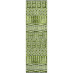 Premium Machine Washable Mayfield AMF939 Lime 2'3" x 7'6" Runner Rug