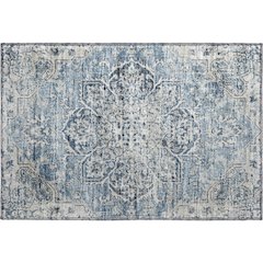 Premium Machine Washable Mayfield  Blue 1'8" x 2'6" Rug