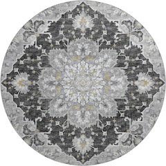 Premium Machine Washable Mayfield  Shadow 8' x 8' Round Rug