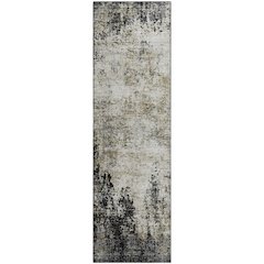 Premium Machine Washable Mayfield AMF940 Black 2'3" x 7'6" Runner Rug