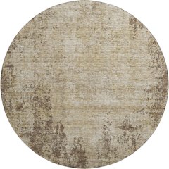 Premium Machine Washable Mayfield AMF940 Brown 8' x 8' Round Rug