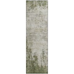 Premium Machine Washable Mayfield AMF940 Olive 2'3" x 7'6" Runner Rug