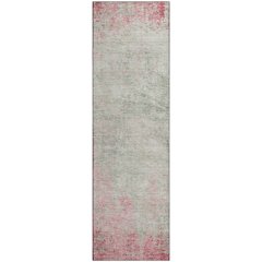 Premium Machine Washable Mayfield AMF940 Pink 2'3" x 7'6" Runner Rug