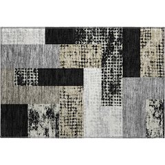 Premium Machine Washable Mayfield AMF941 Black 1'8" x 2'6" Rug