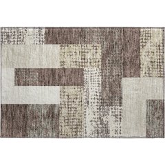 Premium Machine Washable Mayfield AMF941 Brown 1'8" x 2'6" Rug