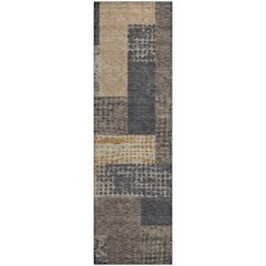 Premium Machine Washable Mayfield AMF941 Coffee 2'3" x 7'6" Runner Rug