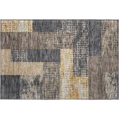 Premium Machine Washable Mayfield AMF941 Coffee 1'8" x 2'6" Rug