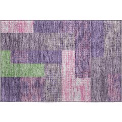 Premium Machine Washable Mayfield AMF941 Purple 1'8" x 2'6" Rug