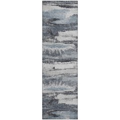Premium Machine Washable Mayfield AMF942 Gray 2'3" x 7'6" Runner Rug