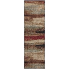 Premium Machine Washable Mayfield AMF942 Mocha 2'3" x 7'6" Runner Rug