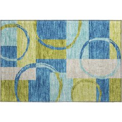 Premium Machine Washable Mayfield AMF943 Denim 1'8" x 2'6" Rug