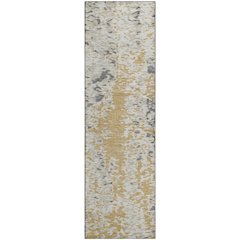 Premium Machine Washable Mayfield AMF944 Gold 2'3" x 7'6" Runner Rug