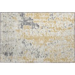Premium Machine Washable Mayfield AMF944 Gold 1'8" x 2'6" Rug
