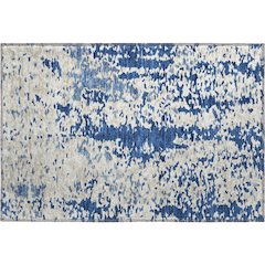 Premium Machine Washable Mayfield AMF944 Navy 1'8" x 2'6" Rug
