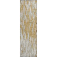 Premium Machine Washable Mayfield AMF945 Gold 2'3" x 7'6" Runner Rug