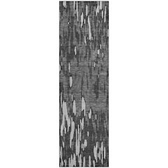 Premium Machine Washable Mayfield AMF945 Gray 2'3" x 7'6" Runner Rug