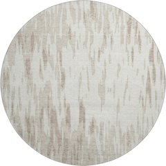 Premium Machine Washable Mayfield AMF945 Ivory 8' x 8' Round Rug