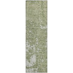 Premium Machine Washable Mayfield AMF946 Aloe 2'3" x 7'6" Runner Rug