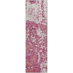 Premium Machine Washable Mayfield AMF946 Blush 2'3" x 7'6" Runner Rug