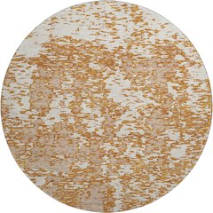 Premium Machine Washable Mayfield AMF946 Copper 8' x 8' Round Rug