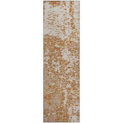 Premium Machine Washable Mayfield AMF946 Copper 2'3" x 7'6" Runner Rug