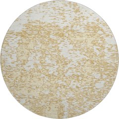 Premium Machine Washable Mayfield AMF946 Gold 8' x 8' Round Rug