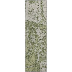 Premium Machine Washable Mayfield AMF946 Olive 2'3" x 7'6" Runner Rug