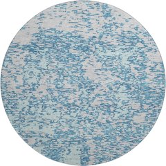 Premium Machine Washable Mayfield AMF946 Teal 8' x 8' Round Rug